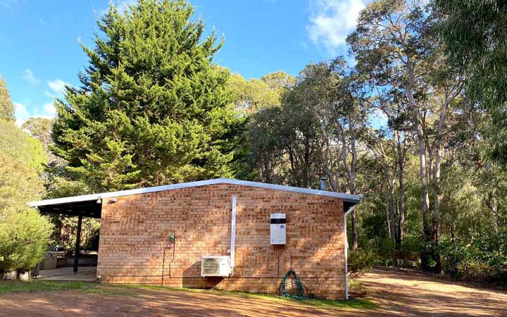 Located in town with a natural bush outlook